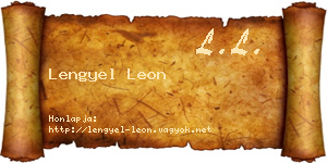 Lengyel Leon névjegykártya